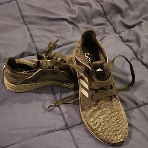 Woman's Size 9 Adidas Black and Gray Athletic Shoes